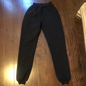 High waisted black sweats